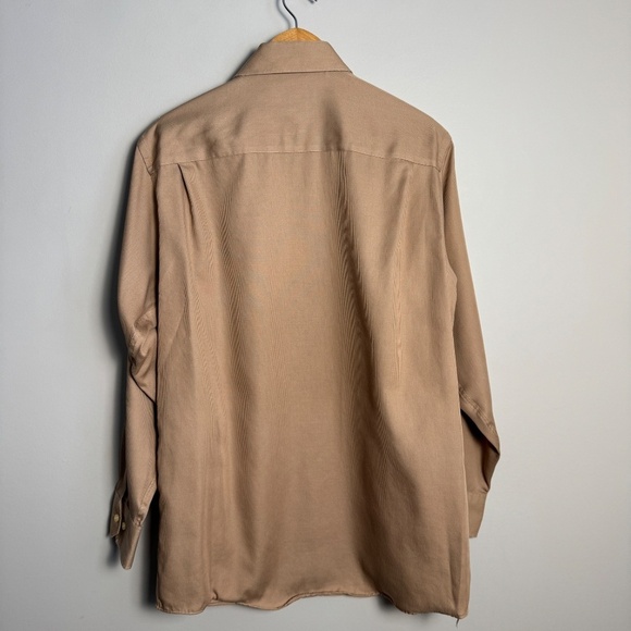 Joseph Abboud Men's Regular Fit Long Sleeve Button Up Shirt Caramel 15.5 - 32/33 - Picture 4 of 12
